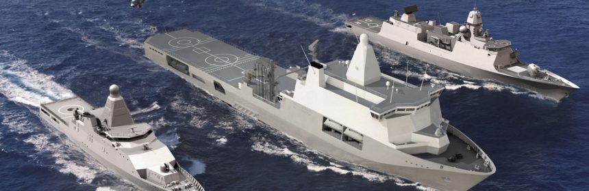 Hr. Ms. Karel Doorman (midden) - foto: defensie.nl