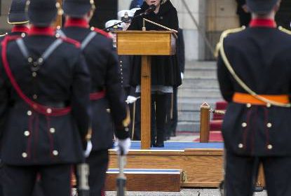 Hennis bij 350 jaar Mariniers (foto: Defensie)