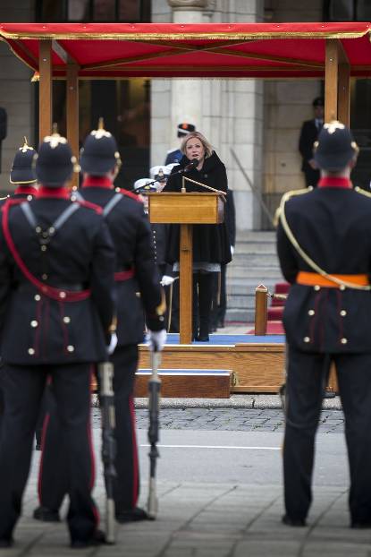 Hennis bij 350 jaar Mariniers (foto: Defensie)